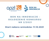 BON NA INNOWACJE – ogłoszenie konkursu nr 2/2021