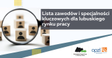 Lista zawodów i specjalności kluczowych dla lubuskiego rynku pracy
