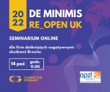 Seminarium online dot. możliwości skorzystania z programu Re_Open UK